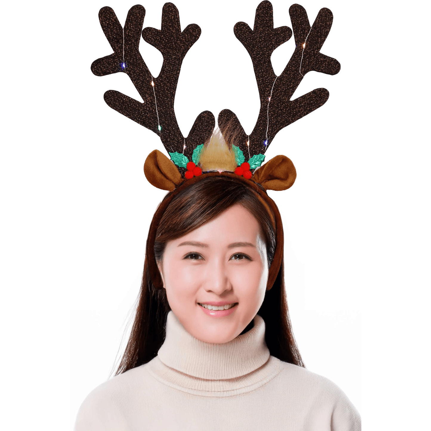 Reindeer Antler Led Light-up Hairband