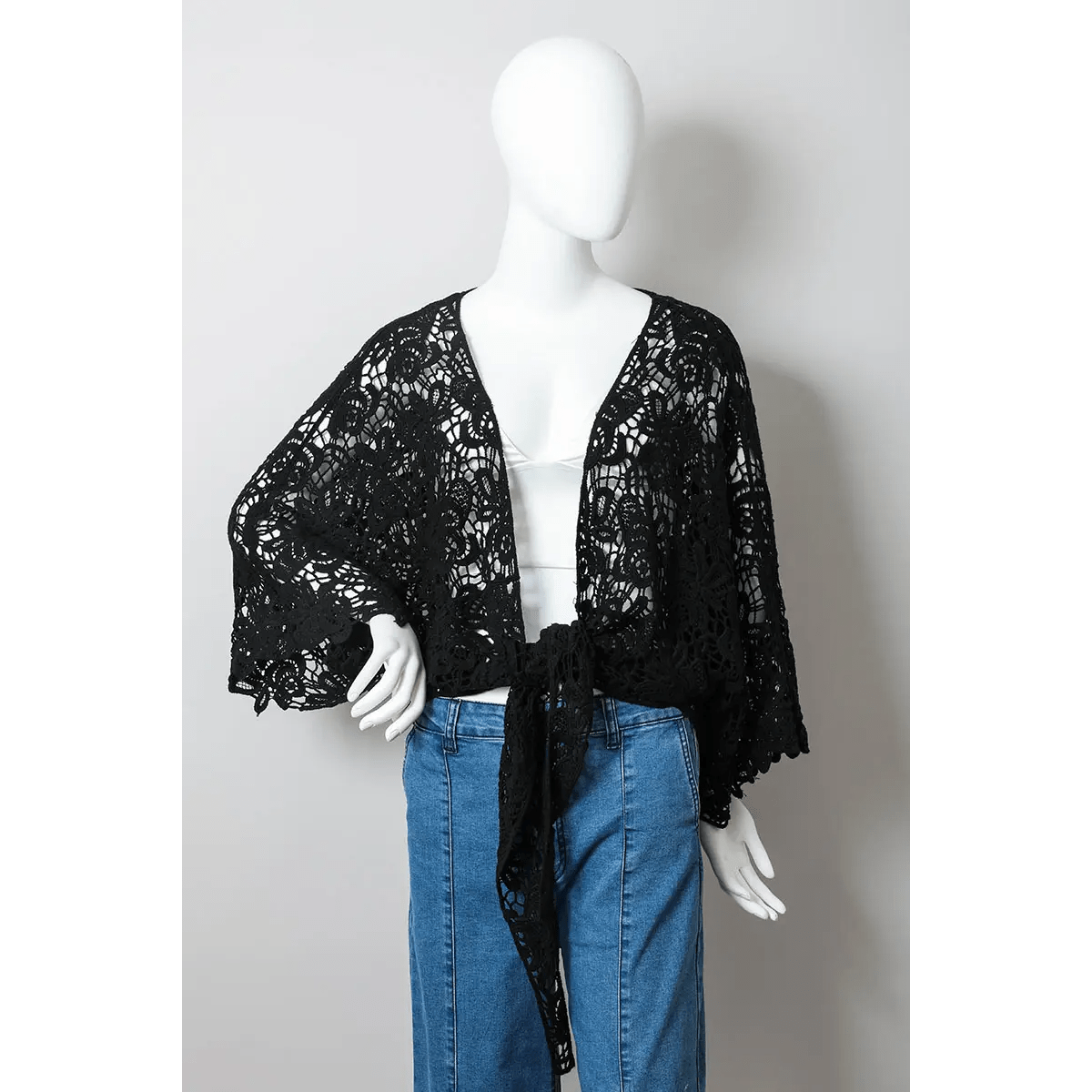 Crochet Floral Petal Kimono Wrap