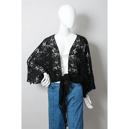 Crochet Floral Petal Kimono Wrap