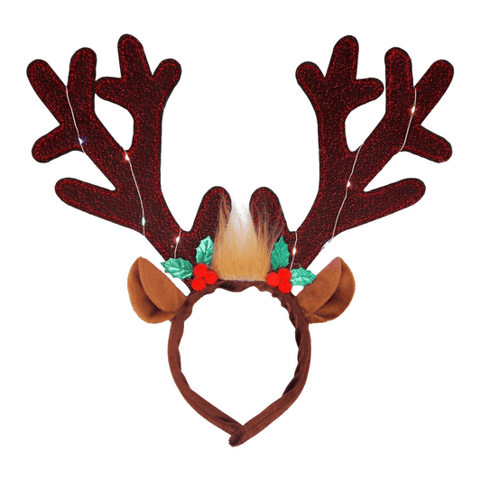 Reindeer Antler Led Light-up Hairband