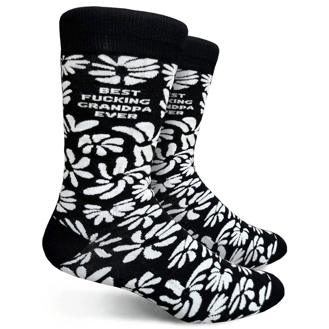 Best Fucking Grandpa Ever Mens Crew Socks