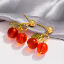 Cherry Drop Earrings - The Feral Market