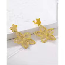 Flower Cut-out Earrings - The Feral Market