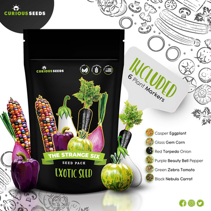 The Strange Six - Exotic Vegetable Seeds Variety Pack