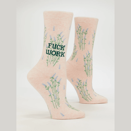 Fuck Work Women's Crew Socks - The Feral Market