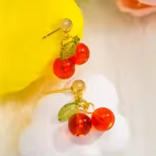 Cherry Drop Earrings - The Feral Market