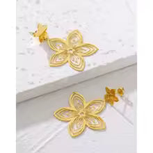 Flower Cut-out Earrings - The Feral Market