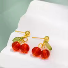 Cherry Drop Earrings - The Feral Market