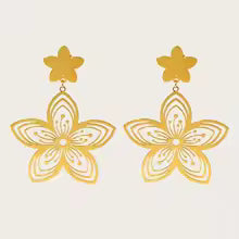 Flower Cut-out Earrings - The Feral Market