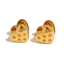 Hearts Stars Buckle Earrings - The Feral Market