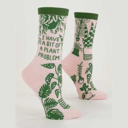 I Have A Bit Of A Plant Problem Women's Crew Socks