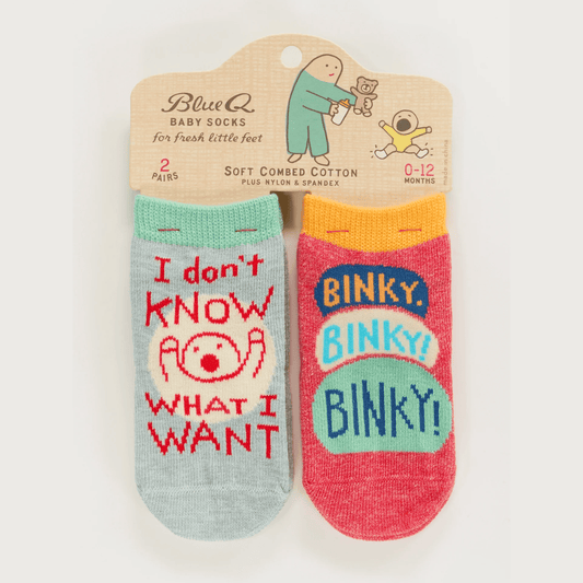 I Don't Know What I Want/ Binky! Binky! Binky! Baby Socks