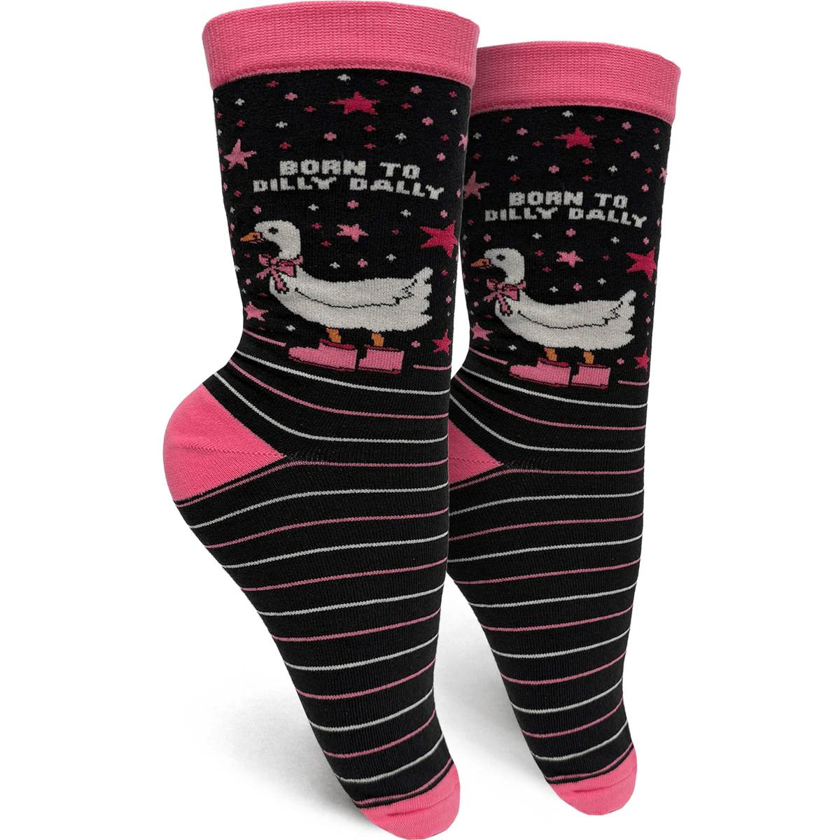 Born To Dilly Dally Womens Crew Socks