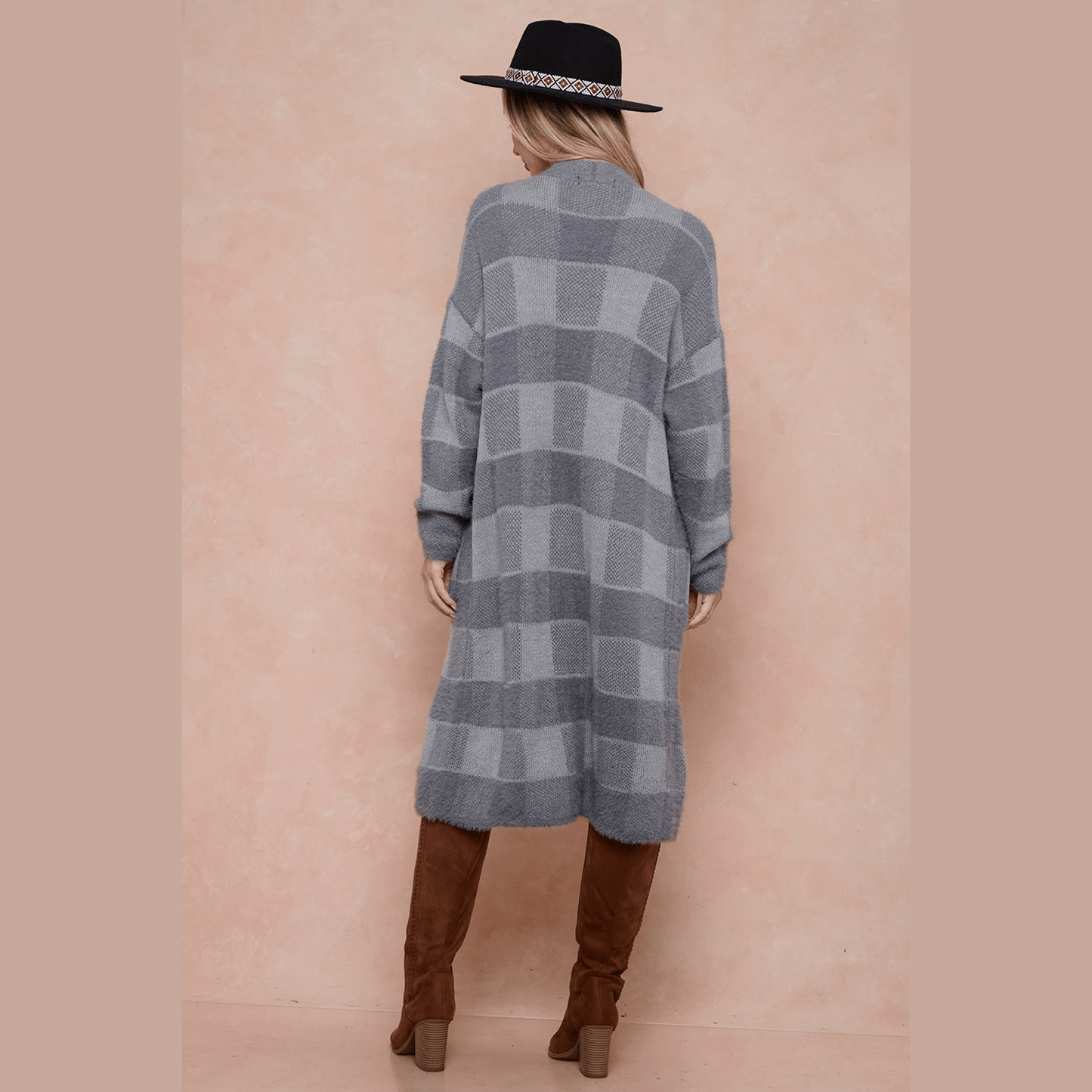 Sweater Duster Cardigan With Two Front Pocket