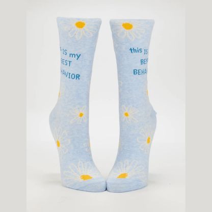 This Is My Best Behavior Women's Crew Socks - The Feral Market