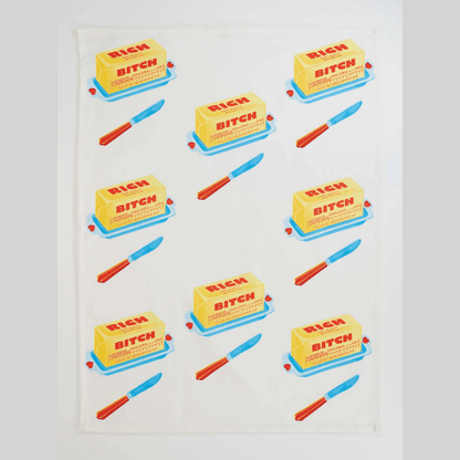 Rich Bitch Dish Towel - The Feral Market