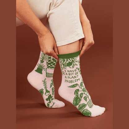 I Have A Bit Of A Plant Problem Women's Crew Socks