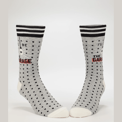 I'll Be In The Garage Men's Crew Socks