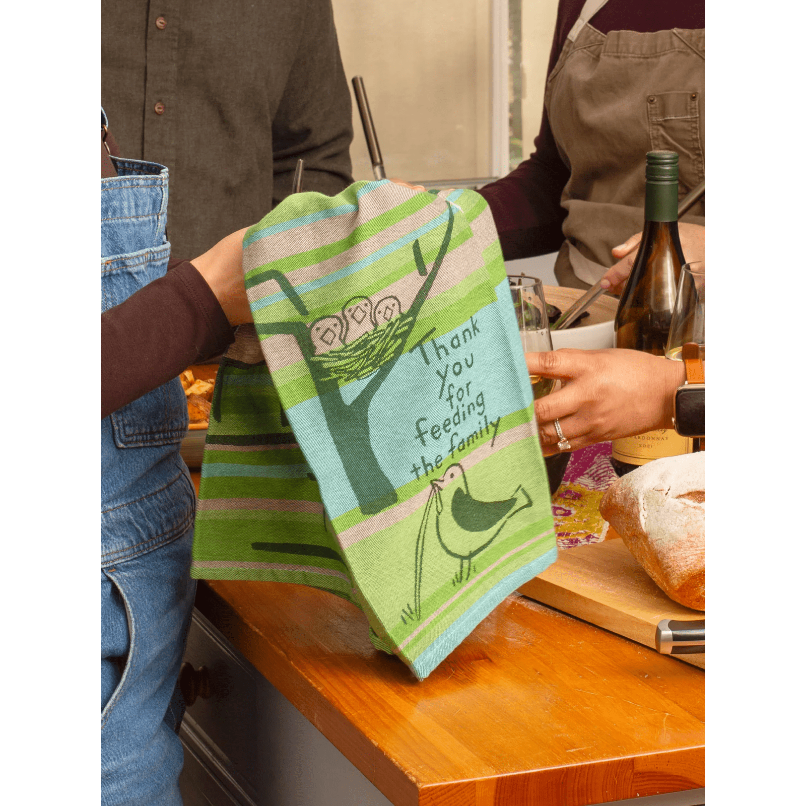 Thank You For Feeding The Family Dish Towel - The Feral Market