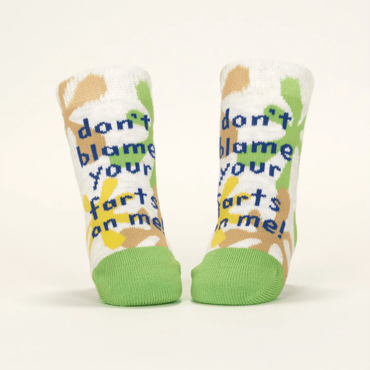 I'm Your Little Burrito/ Don't Blame Your Farts On Me Baby Socks - The Feral Market