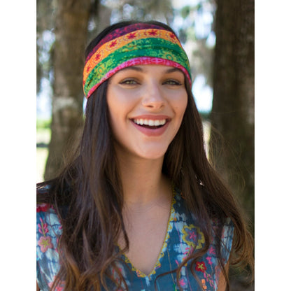 Full Boho Bandeau® Headband - Multi Stripe × 4