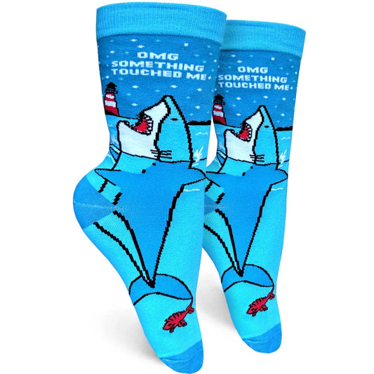 OMG Something Touched Me Womens Crew Socks - The Feral Market