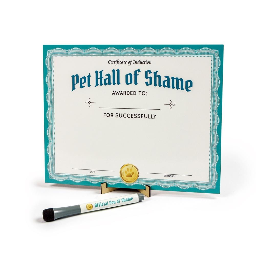 PET HALL OF SHAME - Pet Shaming Dry Erase Board