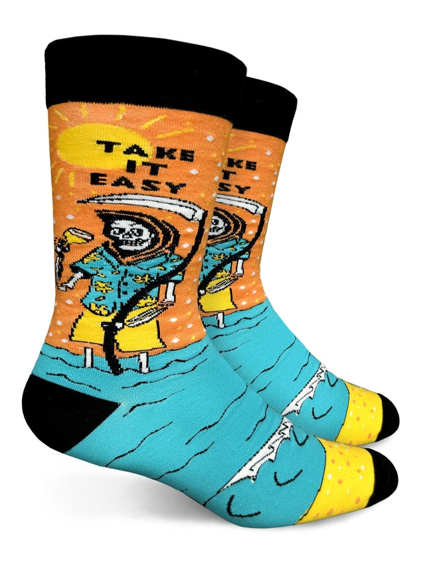 Take It Easy Mens Crew Socks