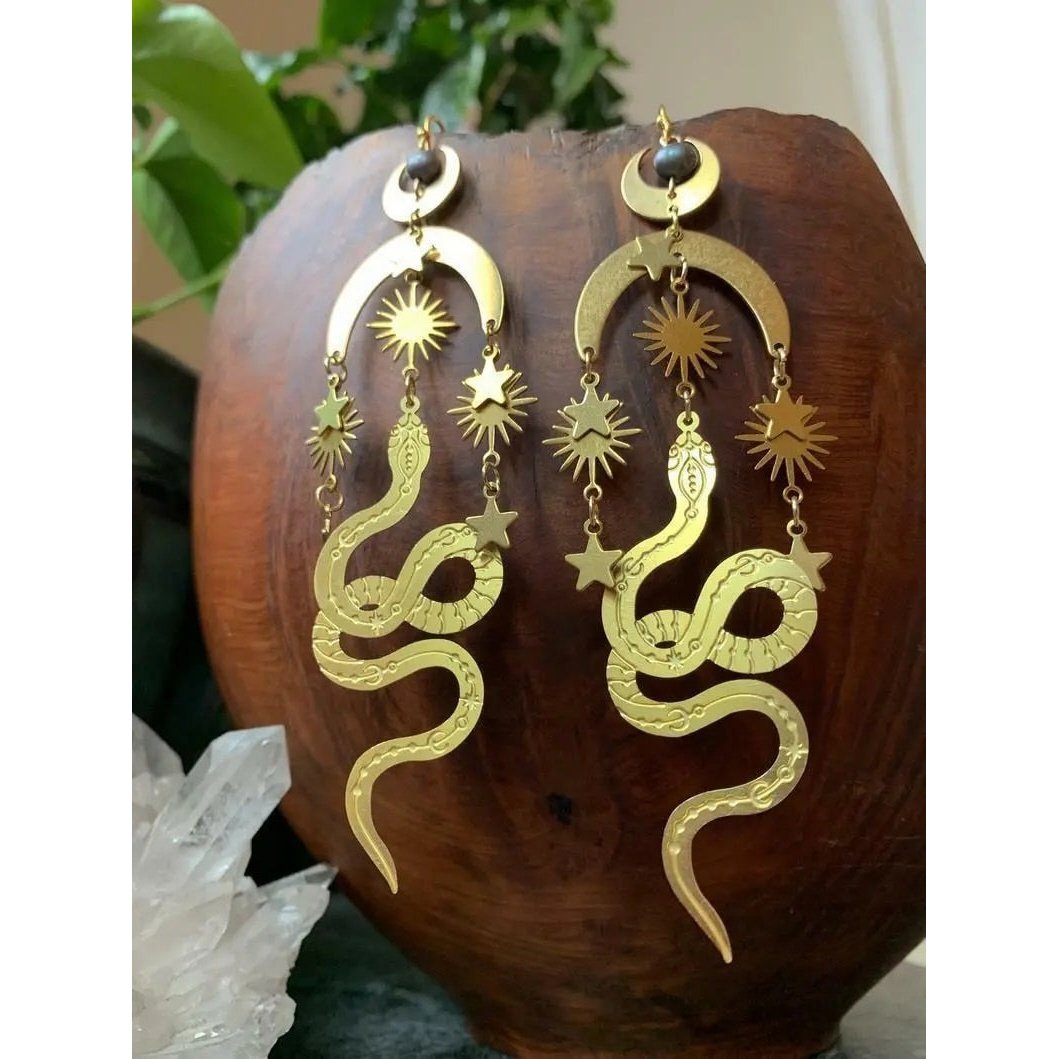 Luna Serpent Earrings