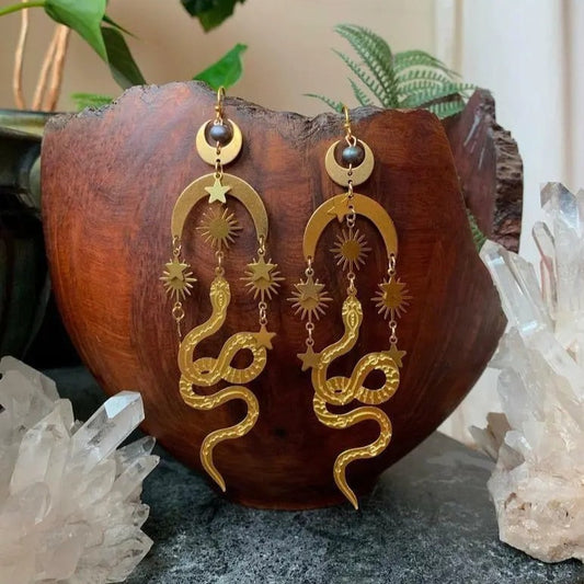 Luna Serpent Earrings