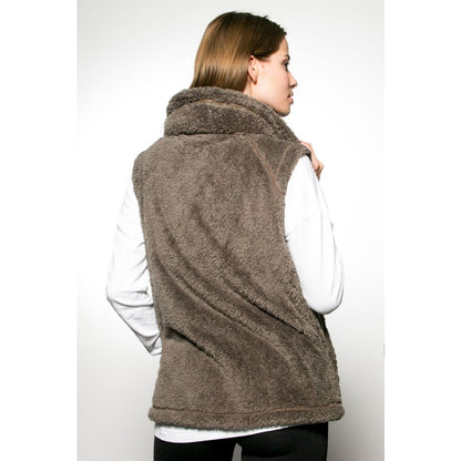 Fluffy Hooded Vest