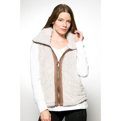 Fluffy Hooded Vest