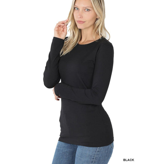 Brushed Microfiber Long Sleeve Shirt