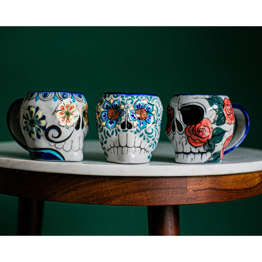 Sugar Skull Skeleton Mug