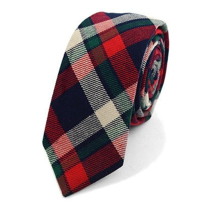 Men's Plaid Necktie