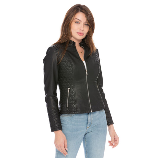 Jamie Vegan Leather Moto Jacket