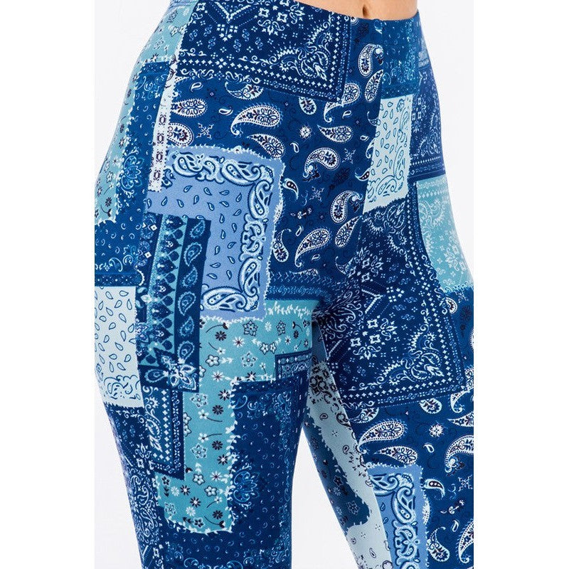 Patchwork Flare Pants