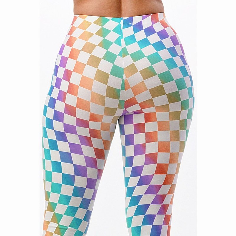 Rainbow Checkerboard Flare Pants – The Feral Market