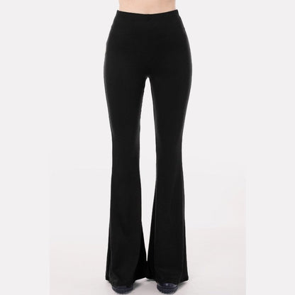 Solid Stretch Flare Pants