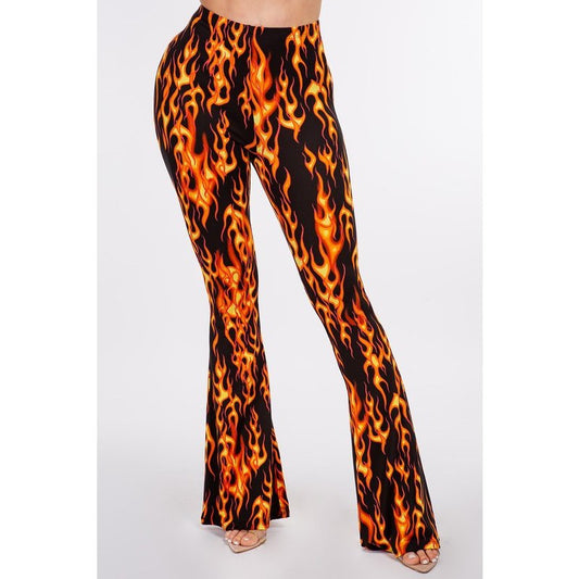 Up In Flames Flare Pants