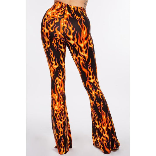 Up In Flames Flare Pants