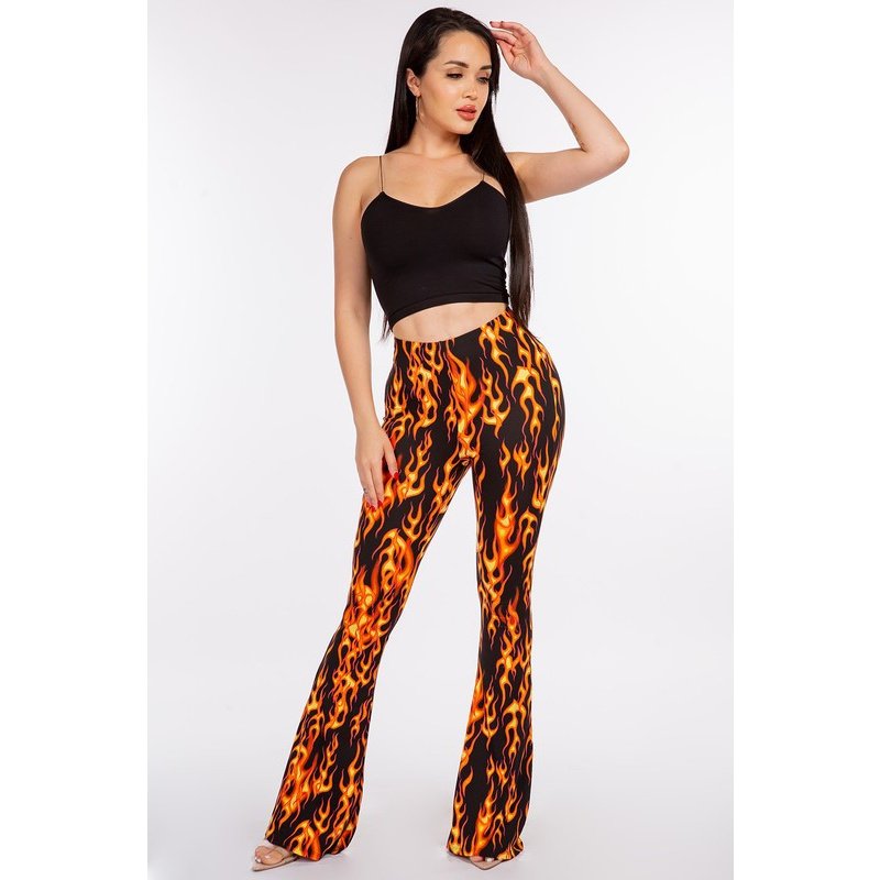 Up In Flames Flare Pants