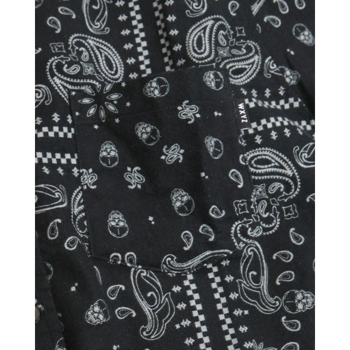 Paisley Hooded Flannel Shirt