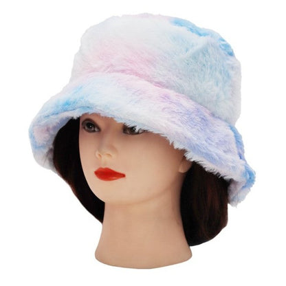 Tie Dye Furry Bucket Hat