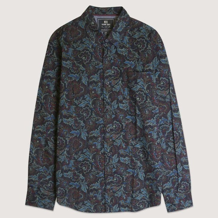 Black Baroque Cotton Shirt