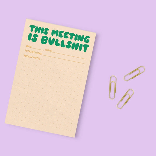 This Meeting is Bullshit Notepad