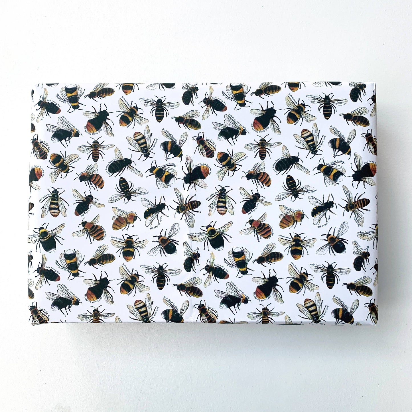Bees of Britain wrapping paper Sheets