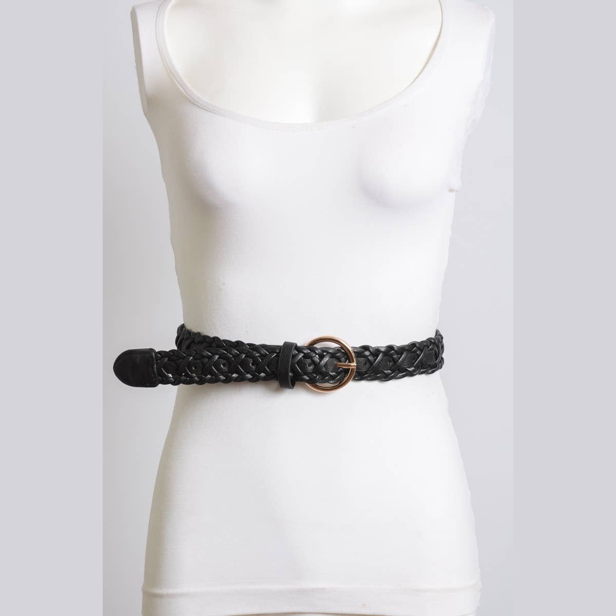 Double Braided Belt with Buckle