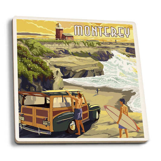 Monterey, California, Woody on Beach - The Feral Market