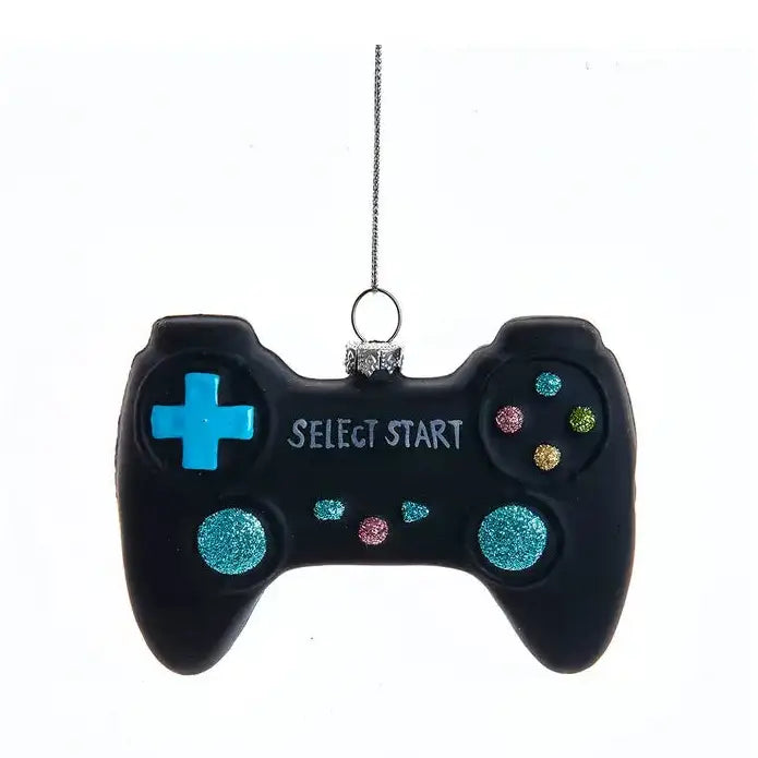 Glass Game Controller Ornament